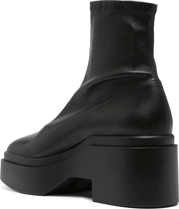 Round-Toe 85mm Leather Boots - Image 3