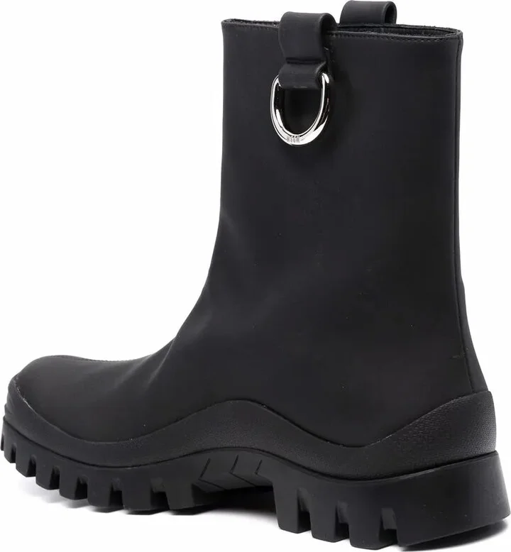 Round-Toe Ankle Leather Boots - Image 3