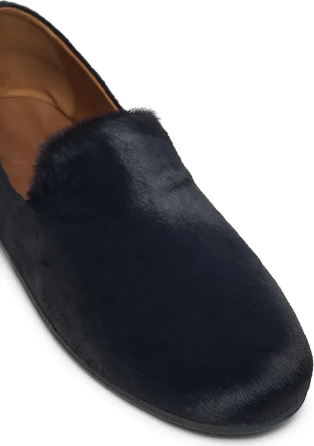 Round-Toe Calf-Hair Loafers - Image 4