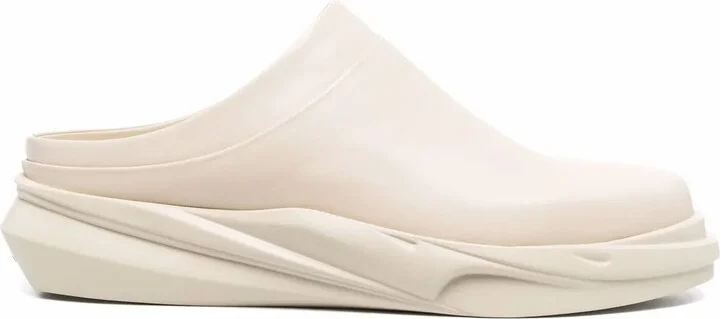 Round-Toe Chunky-Sole Slides