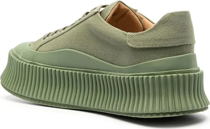 Round-Toe Chunky-Sole Sneakers - Image 3