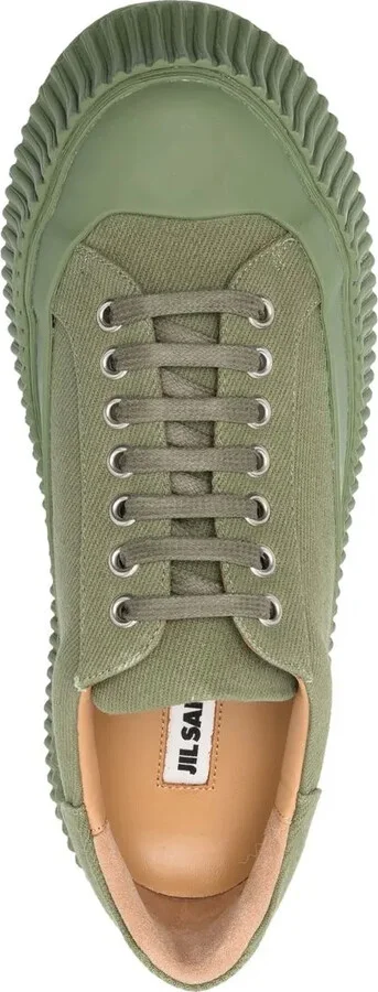 Round-Toe Chunky-Sole Sneakers - Image 4