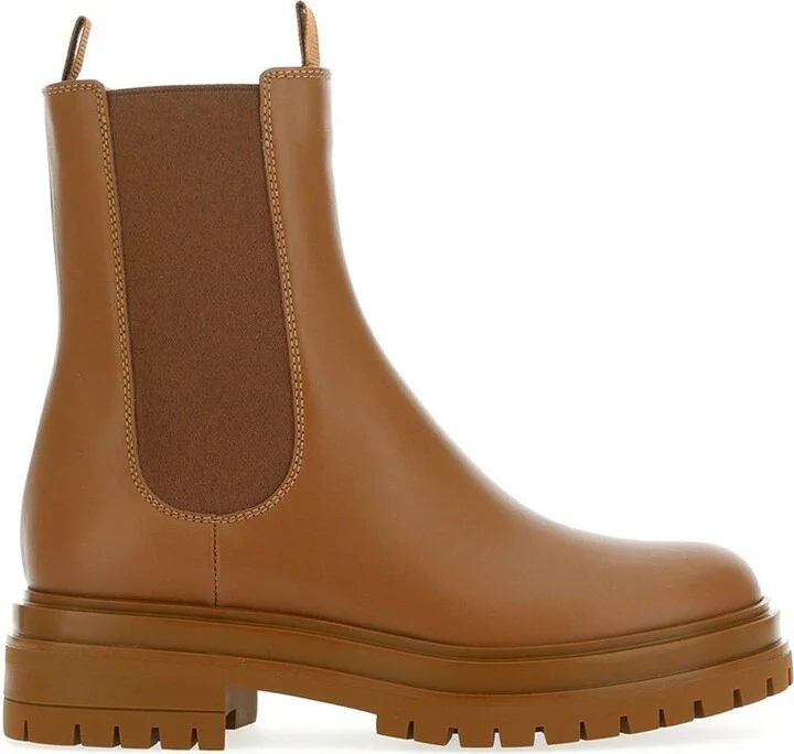 Round Toe Combat Boots