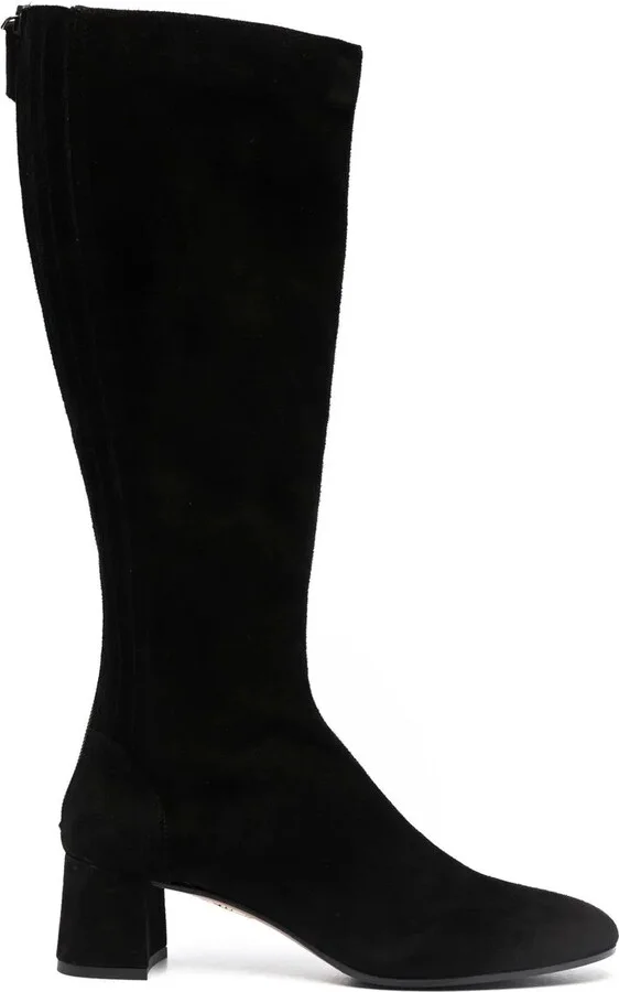 Round-Toe Knee-Length Boots