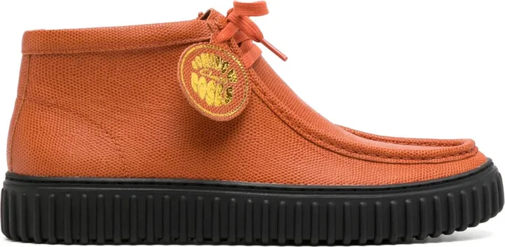 Round-Toe Lace-Up Boots