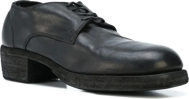 Round Toe Lace Up Derby Shoes - Image 2