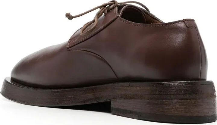 Round Toe Lace-Up Derby Shoes - Image 3