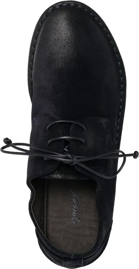Round-Toe Lace-Up Derby Shoes - Image 4
