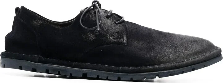 Round-Toe Lace-Up Derby Shoes