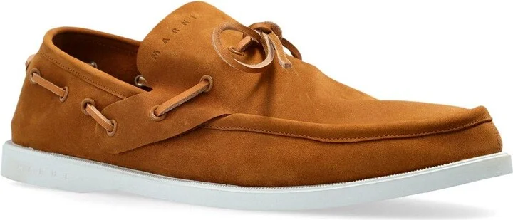 Round-toe Lace-up Loafers - Image 2