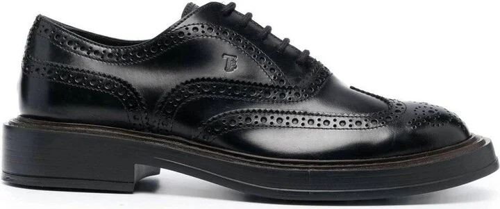 Round Toe Lace-up Oxford Shoes