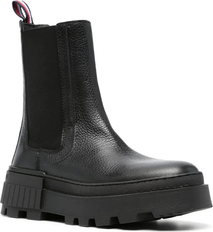 Round-Toe Leather Ankle Boots - Image 2