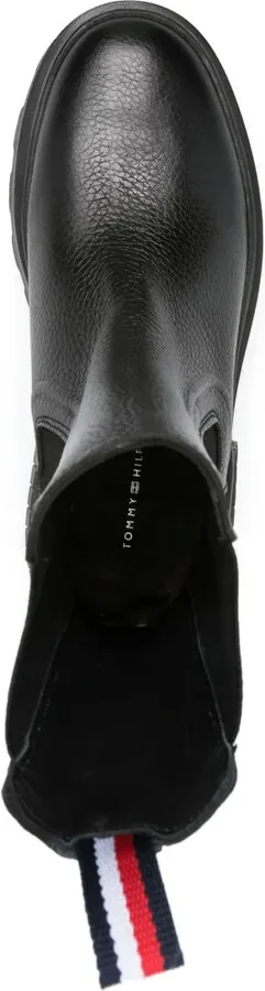 Round-Toe Leather Ankle Boots - Image 4