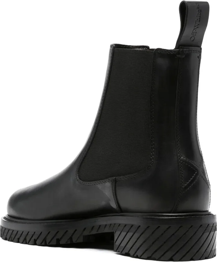 Round-Toe Leather Ankle Boots - Image 3