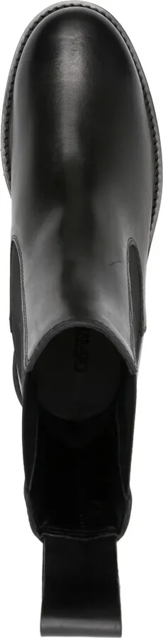 Round-Toe Leather Ankle Boots - Image 4