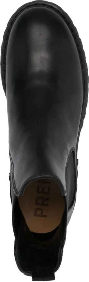 Round-Toe Leather Ankle Boots - Image 4