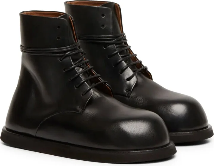 Round-Toe Leather Boots - Image 2