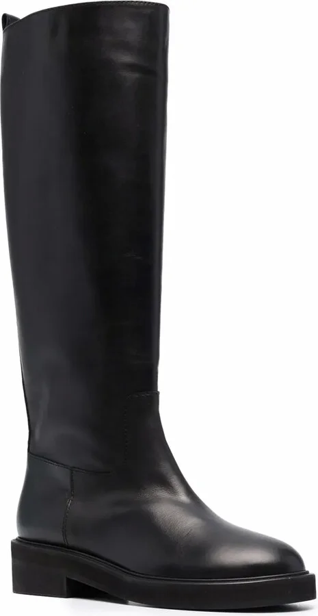 Round-Toe Leather Boots - Image 2