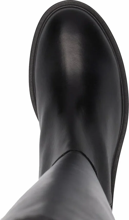 Round-Toe Leather Boots - Image 4