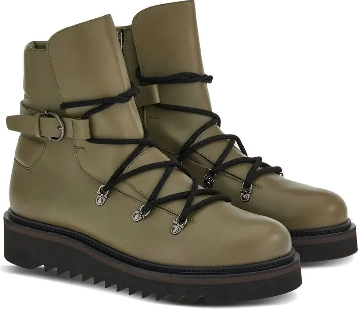 Round-Toe Leather Boots - Image 2