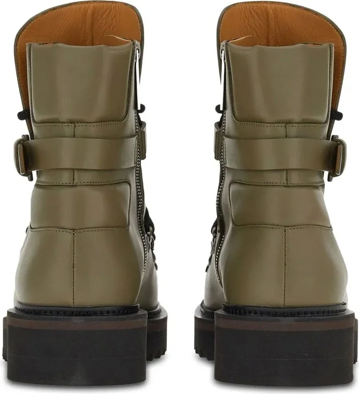 Round-Toe Leather Boots - Image 3