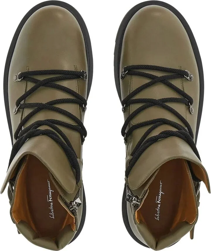 Round-Toe Leather Boots - Image 4