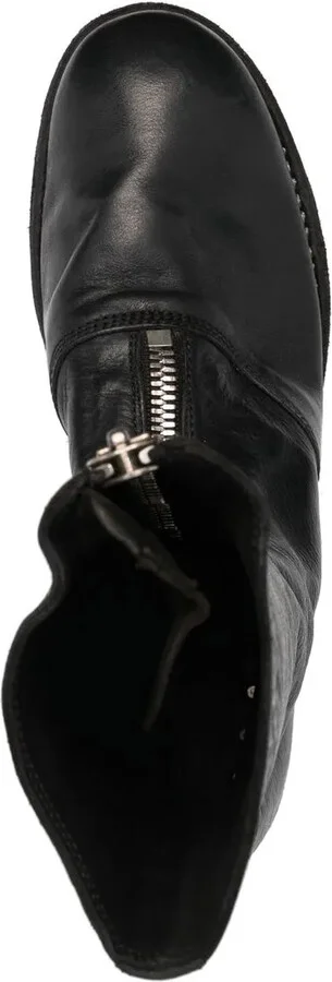 Round-Toe Leather Boots - Image 4