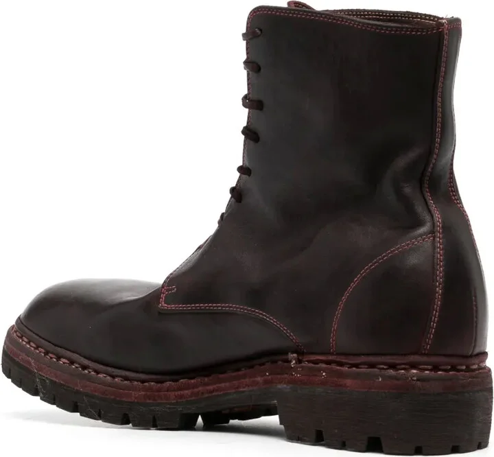 Round-Toe Leather Boots - Image 3