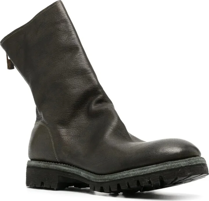 Round-Toe Leather Boots - Image 2