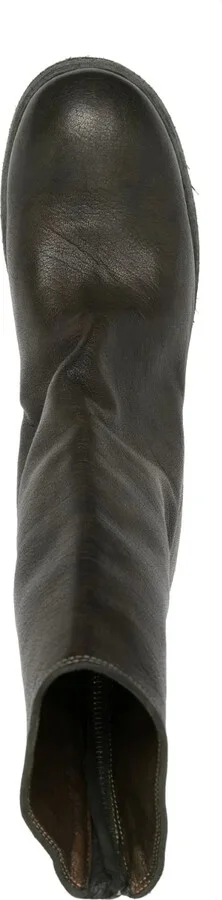 Round-Toe Leather Boots - Image 4