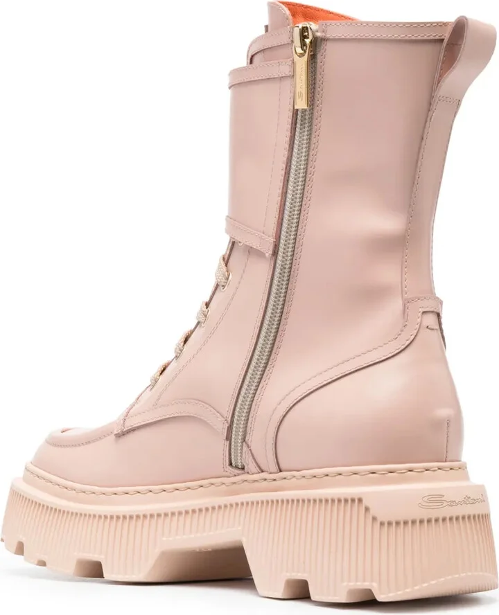 Round-Toe Leather Boots - Image 3