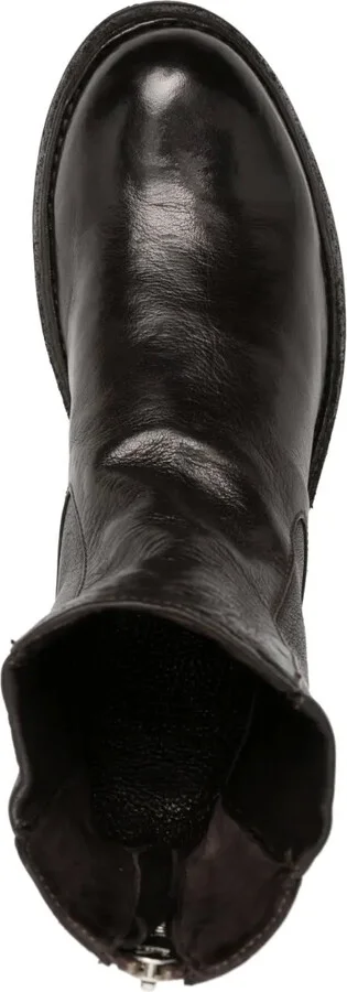 Round-Toe Leather Boots - Image 4