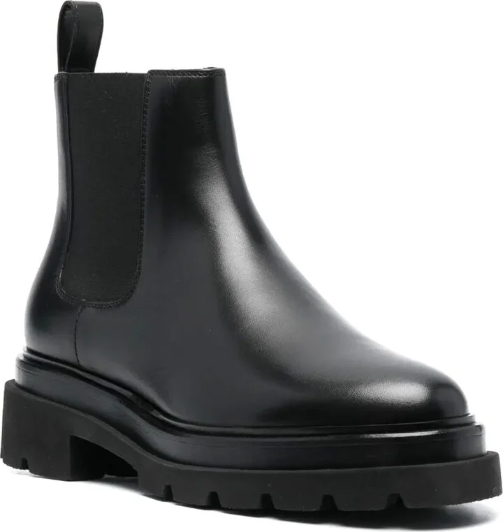 Round-Toe Leather Boots - Image 2