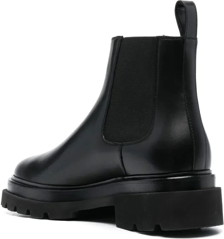 Round-Toe Leather Boots - Image 3