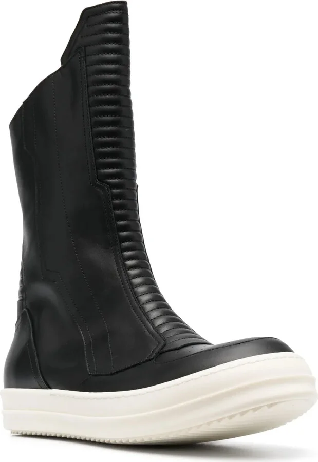 Round-Toe Leather Boots - Image 2
