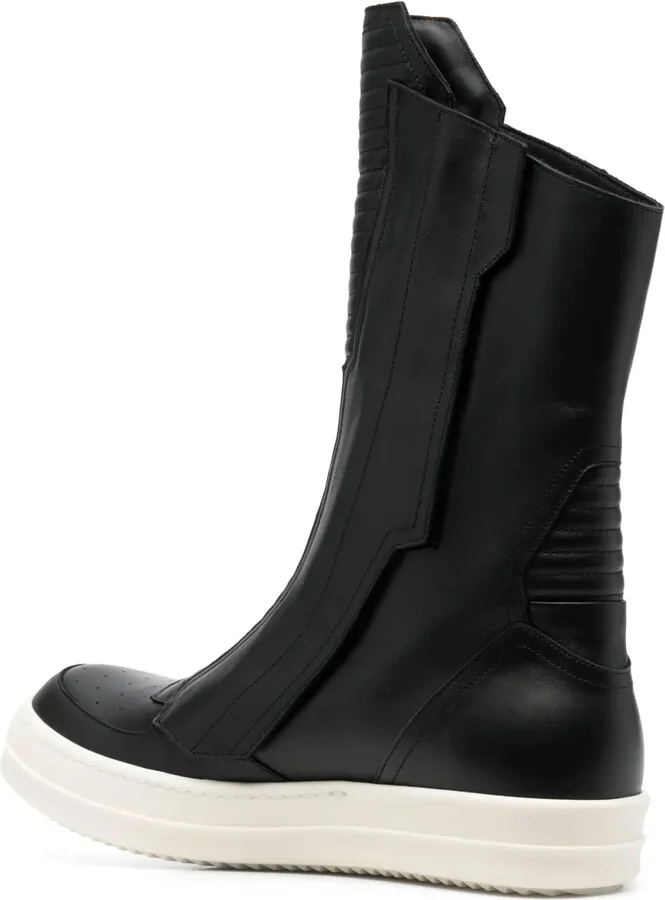 Round-Toe Leather Boots - Image 3