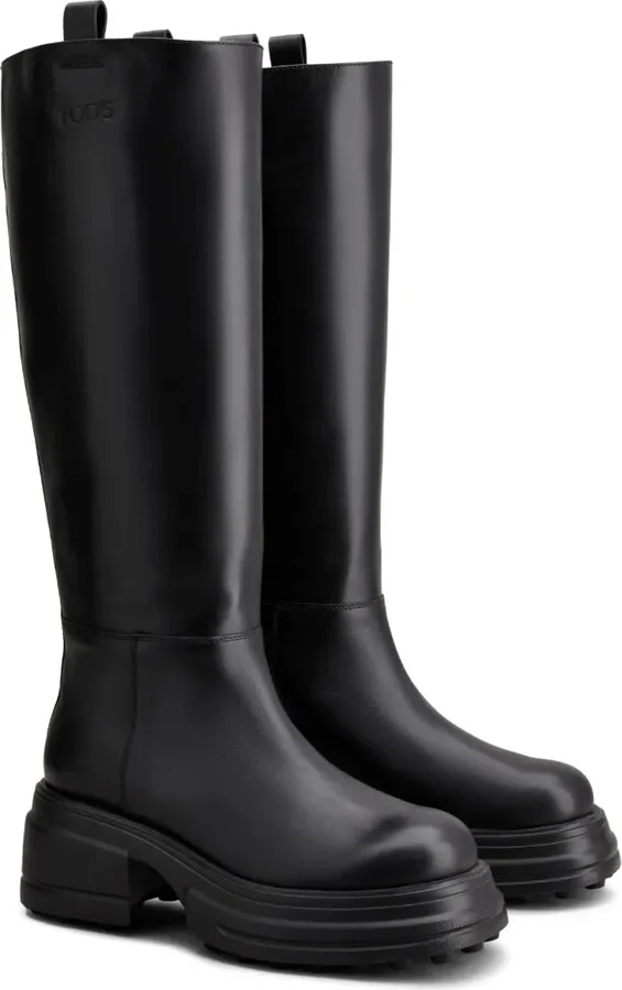 Round-Toe Leather Boots - Image 2