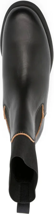 Round-Toe Leather Boots - Image 4