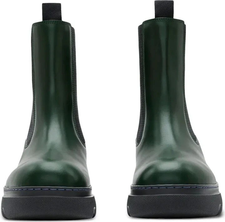 Round-Toe Leather Boots - Image 3