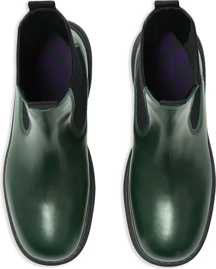 Round-Toe Leather Boots - Image 5