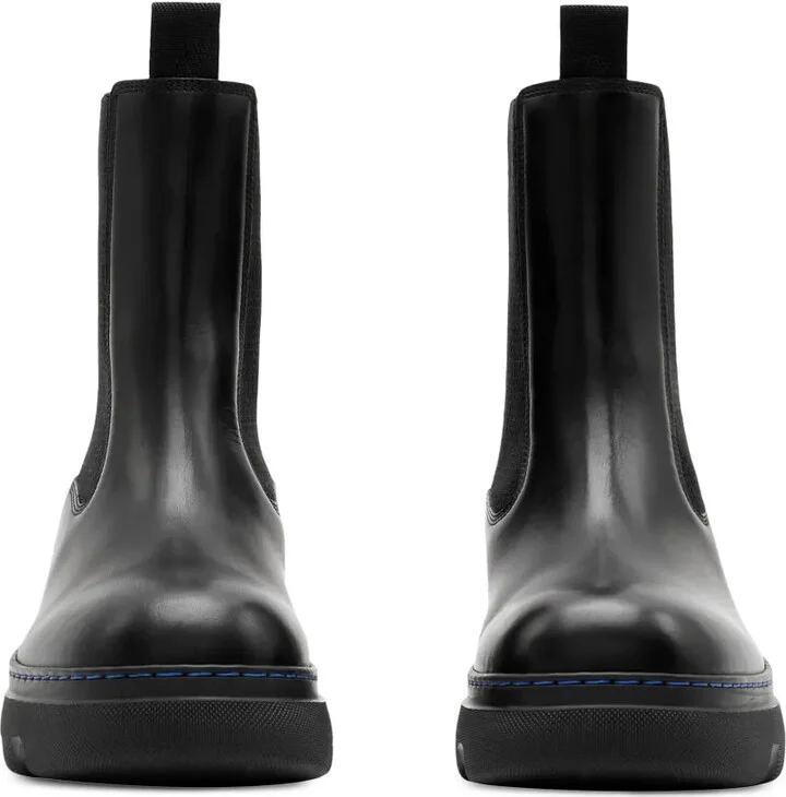 Round-Toe Leather Boots - Image 2