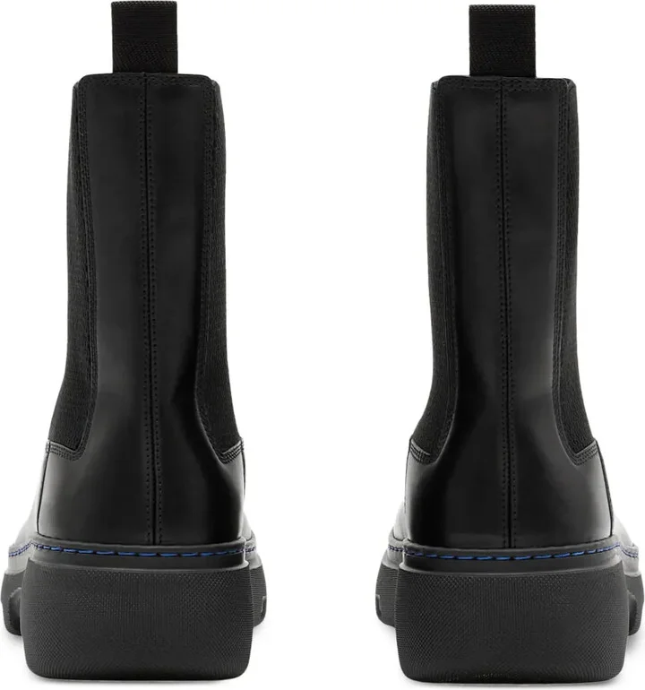 Round-Toe Leather Boots - Image 3