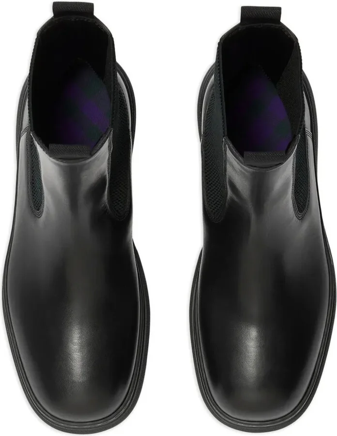 Round-Toe Leather Boots - Image 4