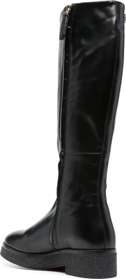 Round-Toe Leather Boots - Image 3