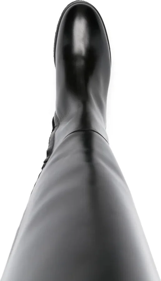 Round-Toe Leather Boots - Image 4