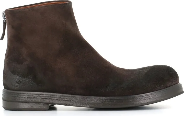 Round-Toe Leather Boots