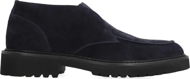 Round-Toe Leather Boots