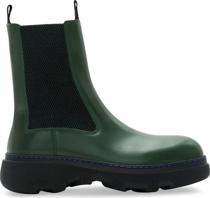 Round-Toe Leather Boots