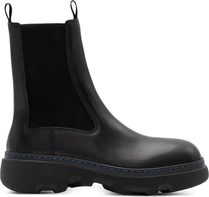 Round-Toe Leather Boots