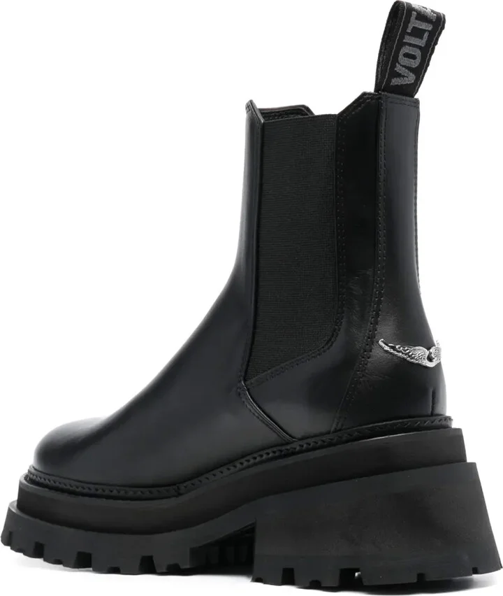 round-toe leather Chelsea boots - Image 3